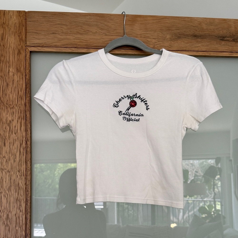 Cherry LA White Short Sleeve Tee